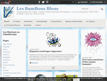 Tablet Screenshot of lesbambousbleus.net